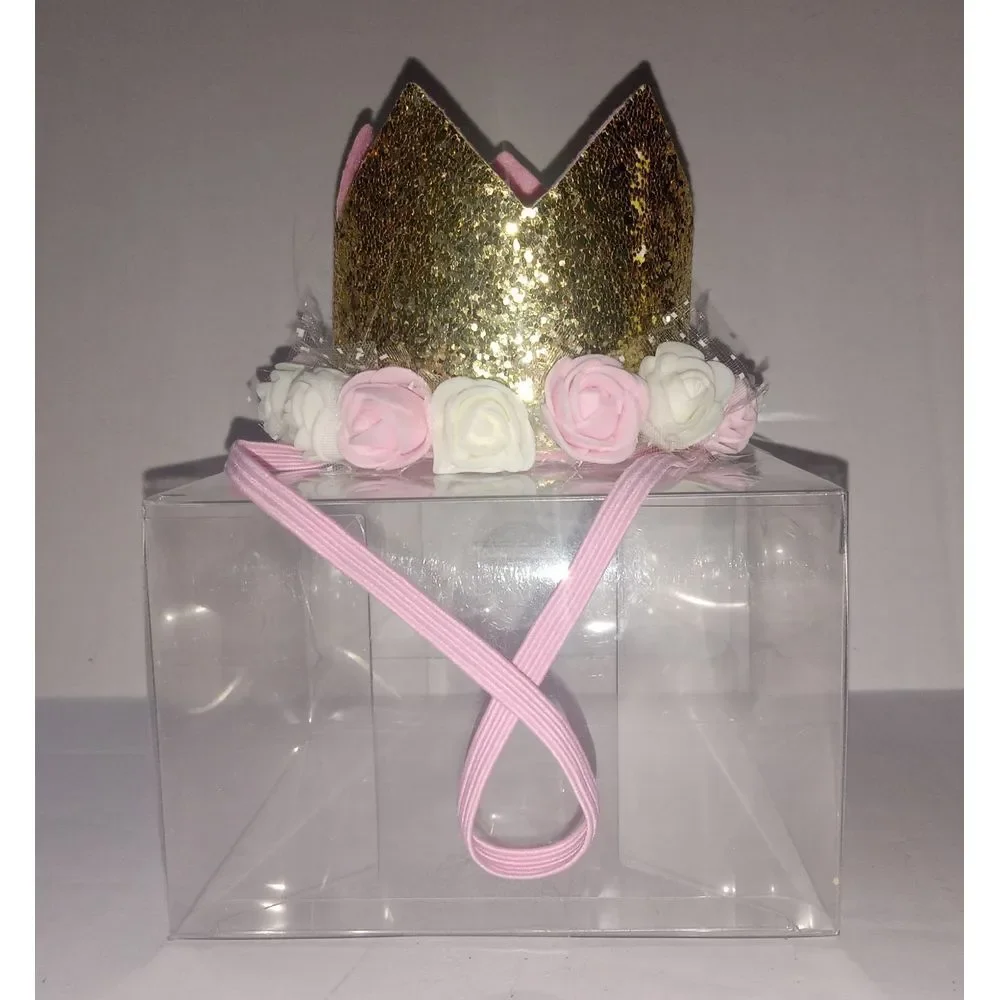 Baby Birthday Crown Flower Tiara Headband Birthday‎ Hat NWOT